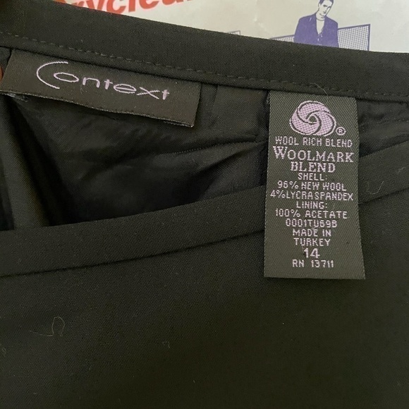 🎀 Context Wool-Lined Pleated Hem with Bow Skirt Mini Excellent - Picture 6 of 8